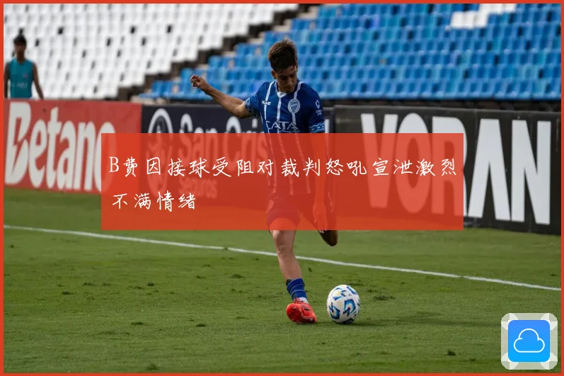 B费因接球受阻对裁判怒吼宣泄激烈不满情绪